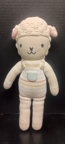 Cuddle and Kind Avery Baby Lamb 14" Knit Plush Doll Stuffed Animal Peru