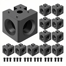 12PC 3030 30x30x30mm M8 Internal Cube Connector for 30 Series Aluminum Profile