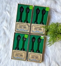 Christmas Trim MINIATURE Light STREET LAMPS Battery Operated Vintage Village Lot