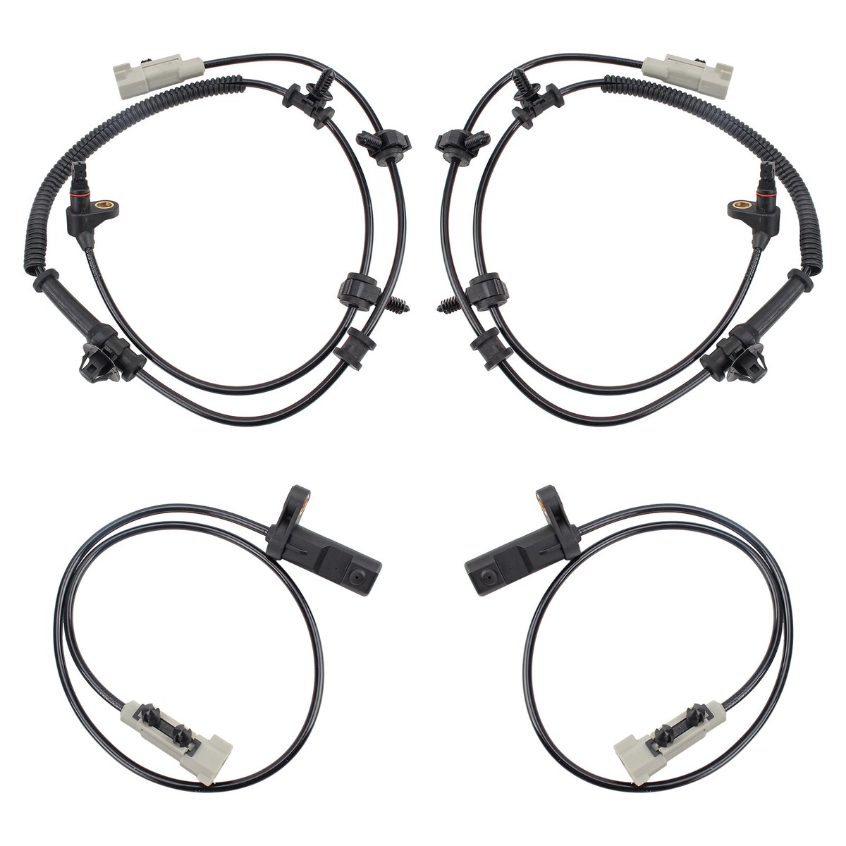 4Pcs ABS Wheel Speed Sensor Front Rear For Jeep Grand Cherokee