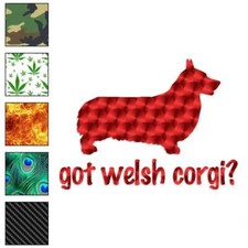 Got Welsh Corgi Dog, Vinyl Decal Sticker, 40 Patterns  3 Sizes, 1255
