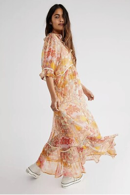 NWT Free People Carmella Maxi Dress Size S | eBay