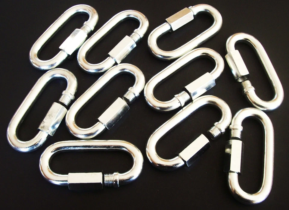 GOLIATH INDUSTRIAL TOOL 10 GOLIATH INDUSTRIAL QUICK LINK 1/2" 3300lb STRENGTH QL12 SAFETY TOW CHAIN