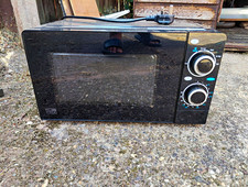 Cookworks 17L 700W Black Countertop Microwave, Dial Control, Defrost & Timer