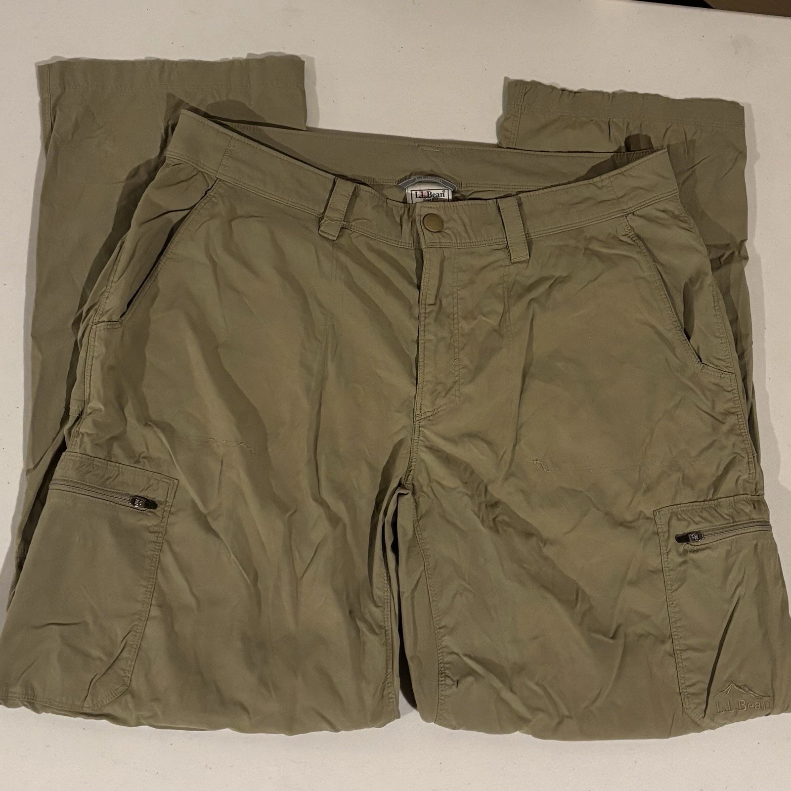 L.L. Bean Mens Water Resistant Cresta Hiking Cargo Pants 36x32 506421 DD-4