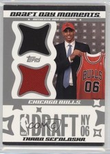 2006 Topps Big Game Draft Day Moments Jersey and Hat 20/25 Thabo Sefolosha 2d0