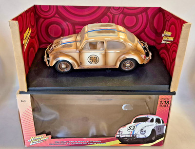 Johnny Lightning VW Herbie Fully Loaded Dirty M 1:18 Diecast Modellauto in Ovp