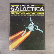 Vintage 1978 Battlestar Galactica Adventure Coloring Activity Book UNUSED Wonder