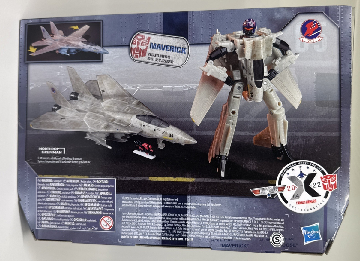 Transformers Top Gun MAVERICK Version 2 F-14 Tomcat Jet Figure