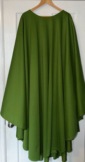 CATHOLIC PRIESTS GREEN WORCESTER KNIT CHASUBLE THE HOLY ROOD GUILD LG 55"