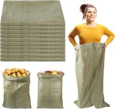 Potato Sack Race Bags, 24X39 - Set of 10, Reusable Sack Race Bags for Family Veg