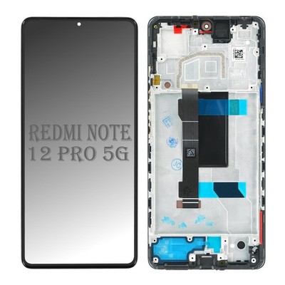 Xiaomi Redmi Note 12 Pro 5G LCD Display Touchscreen Bildschirm Rahmen Schwarz