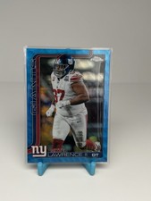 Dexter Lawrence II 2025 Topps Chrome Blue Refractor /150 Giants #230