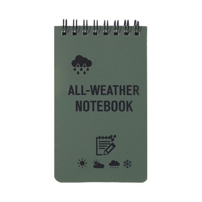 All Weather Pocket Notebook Waterproof Notebooks Spirals Lined Field Note Pad