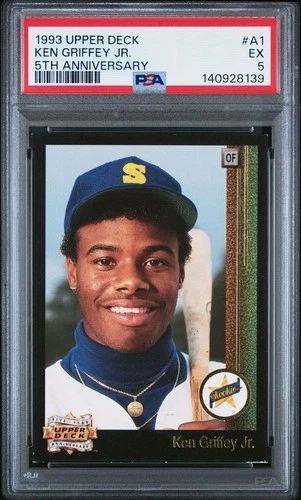 1993 Upper Deck #A1 Ken Griffey Jr. 5th Anniversary PSA 5 EX