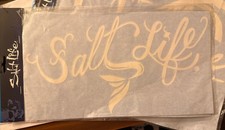 Sad972- White Mermaid Tail Salt Life Decal 12 X 7 Surface Mount Sticker New Sad972- White Mermaid Tail Salt Life Decal 12 X 7 Surface Mount Sticker New