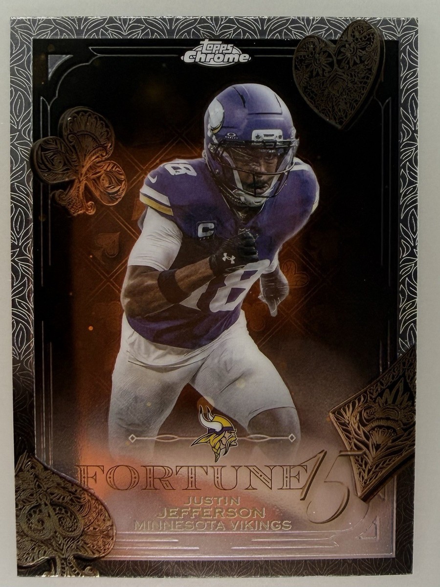2025 Topps Chrome Football Justin Jefferson #F15-4 Fortune 15 | eBay