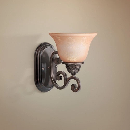 Maxim Symphony 9 1/2" High Oil-Rubbed Bronze Wall Sconce - Picture 1 of 3
