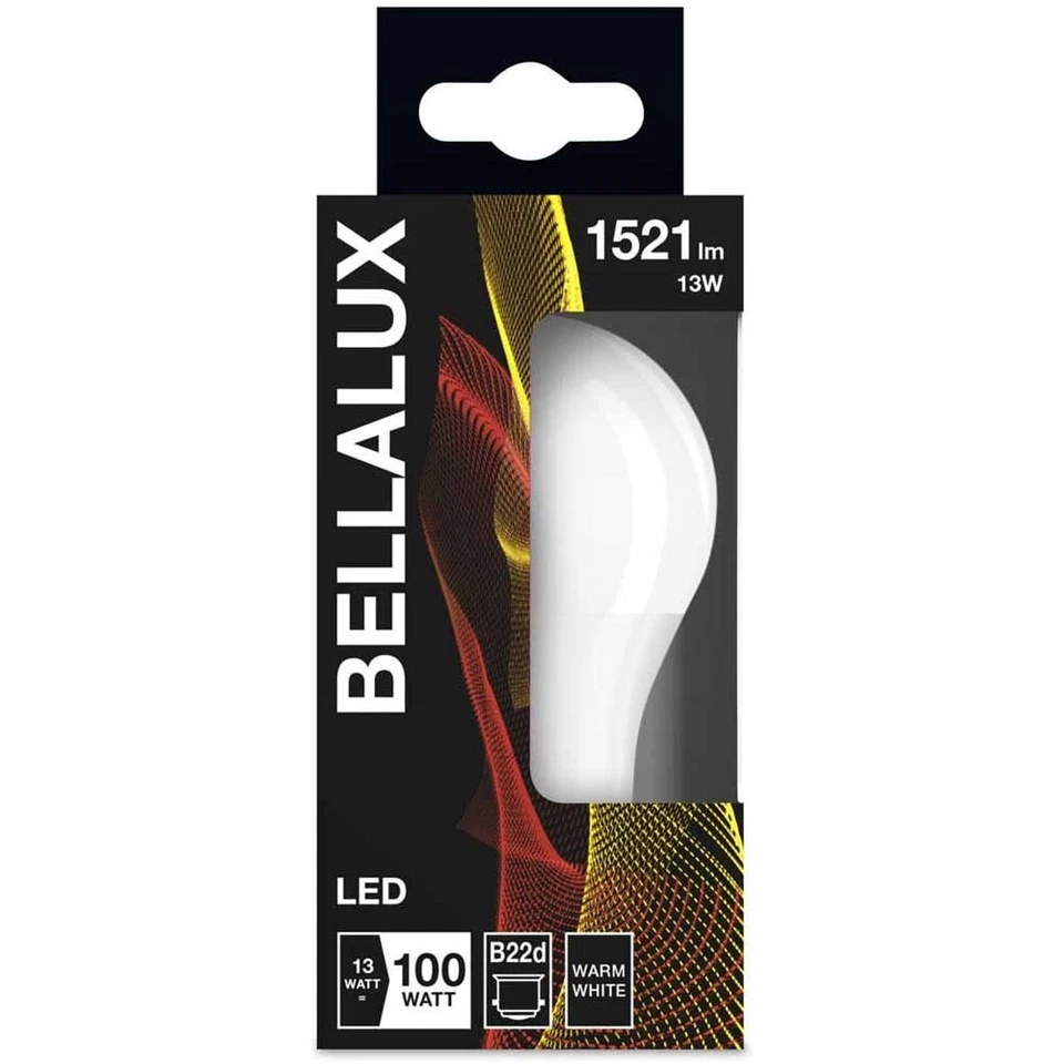 Bellalux LED Leuchtmittel Birnenform 13W = 100W B22d matt 1521lm warmweiß 2700K - Bild 3 von 4