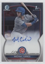 2023 Bowman Draft Chrome Prospect Auto Michael Carico #CDA-MCA Auto 0vw3