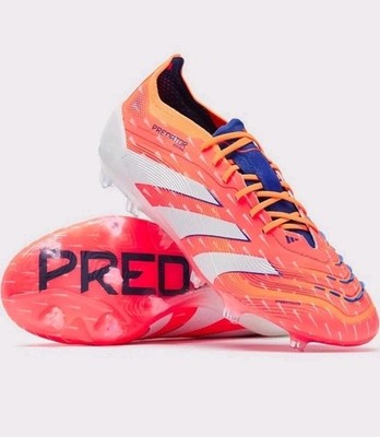 adidas Predator Elite FG Men s Soccer Cleats - Coral/Beam Orange/White - Sz 8