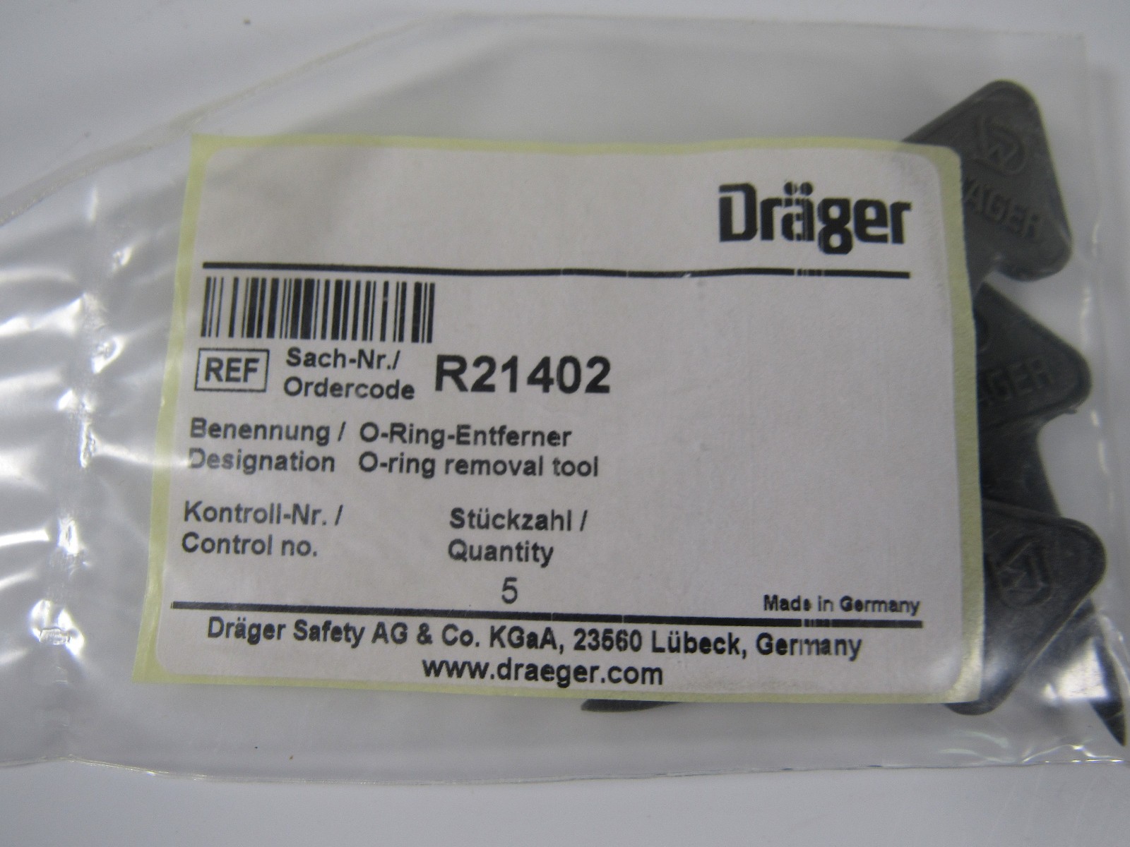 Dräger R21402 O-Ring Removal Tool SCBA Breathing Apparatus Lot of 5 in Package
