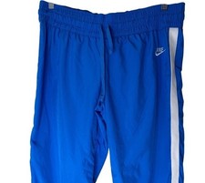 Nike Sportswear Capri Pants Athletic Training Blue White Stripe YOUTH Size L Gym