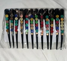 12 Rhinestone Alligator Duckbill Hair clips Salon Style Sealed
