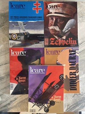 Icare Revue de l Aviation Française   Lot 5 numéros 1990-1992