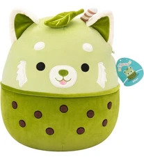 Original 14In Eitan the Matcha Boba Red Panda – Official Jazwares Plush (Large)