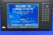 Simrad Shipmate CE42 GPS Chartplotter & Sonar Display- Tested-New Memory Battery