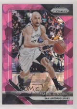 2018-19 Panini Prizm Pink Ice Prizm Manu Ginobili #281 HOF 1hs9