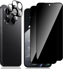 For Xiaomi 15T/15T Pro Privacy Tempered Glass Screen Protector+Camera Lens Cover