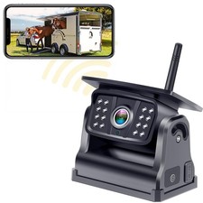 Wireless Backup Camera WiFi for Trucks: Solar-Powered Magnetic No Wiring Hitc...