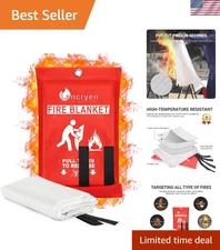 2025 Emergency Fire Blanket, Fire Extinguisher Blanket, Fire Suppression Fabr...