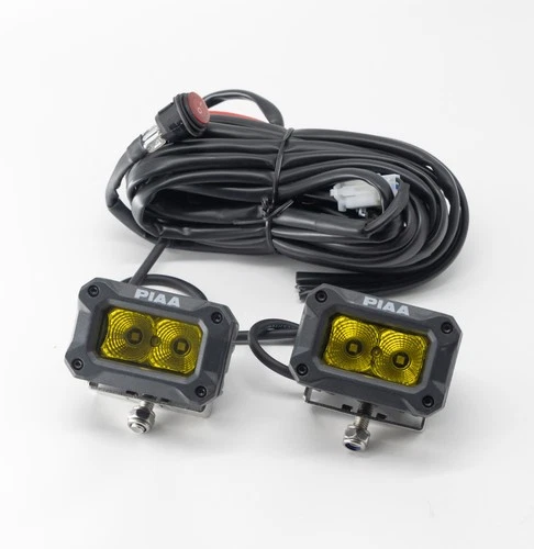 PIAA 2000 Series LED Light Pods Baja Amber Off-Road Fog SET + Harness $239 MSRP - product listing photo