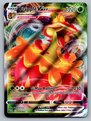 Pokemon TCG SWSH05: Battle Styles Flapple VMAX 019/163