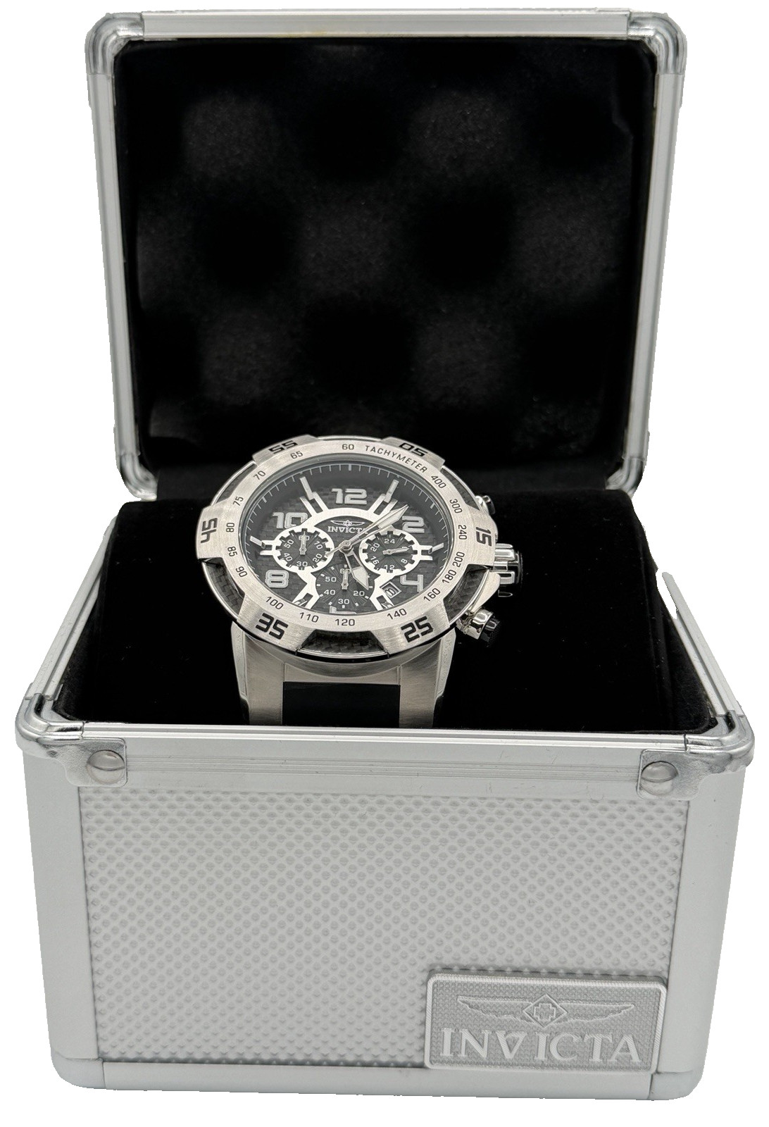 Invicta 51mm Speedway VIPER II Quartz Chrono Silicone Band W