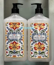 (2-Pack) SOAP DE BONAIR ~ OLIVE THYME Essential Oil HAND SOAP Wash ~ Made in USA