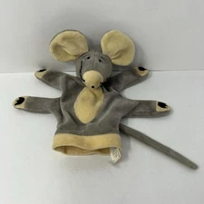 Mouse Hand Puppet 1997 Rare Plush Stuffed Animal Manhattan Toy