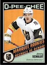 2019-20 O-Pee-Chee Retro Black Border Jimmy Schuldt Rookie 100/100 Vegas Golden