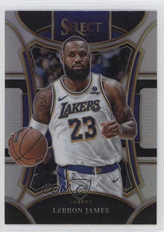 2023-24 Panini Select Mezzanine Level Silver Prizm LeBron James #335