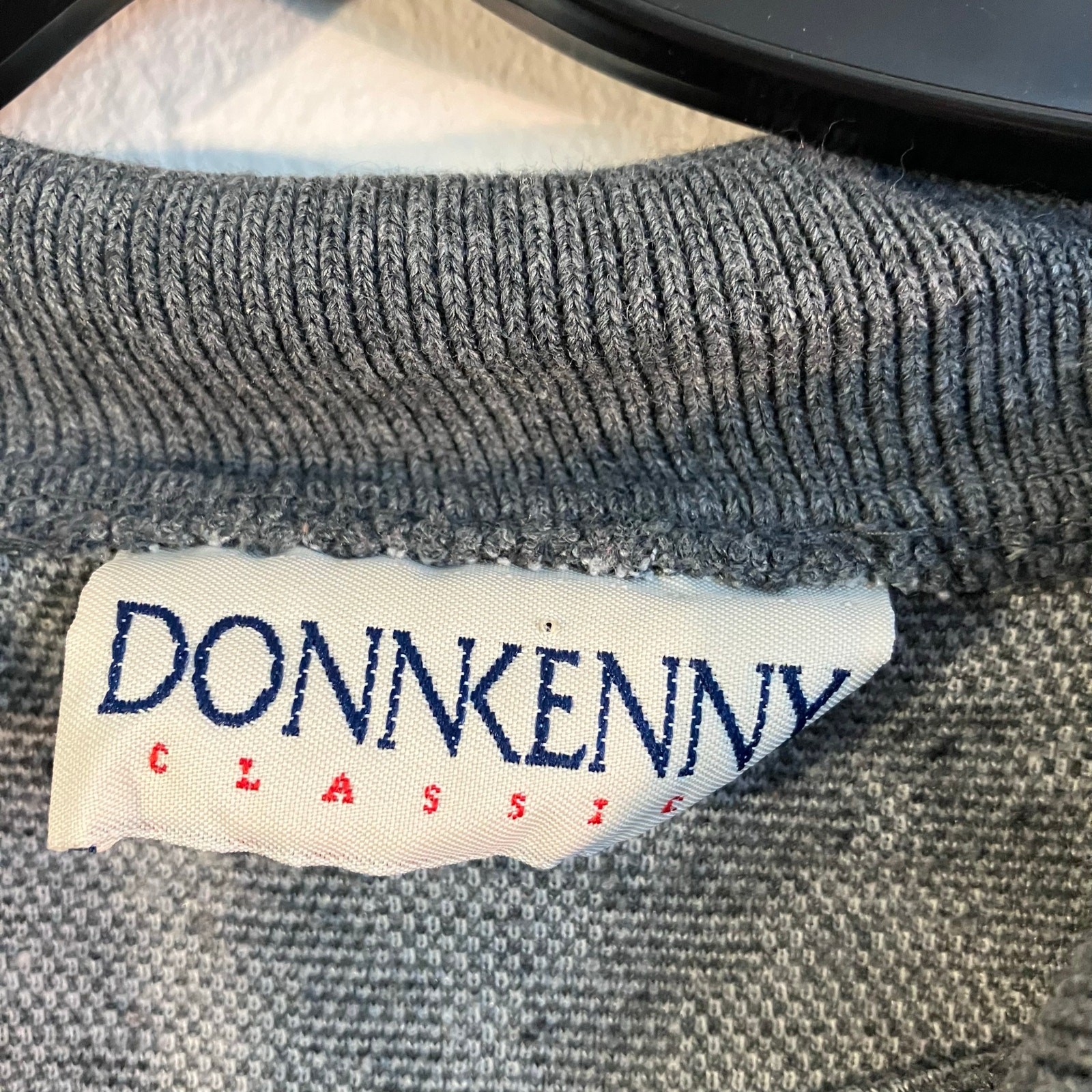 Donnkenny Classics Gray Abstract Pattern Polo Shi… - image 2