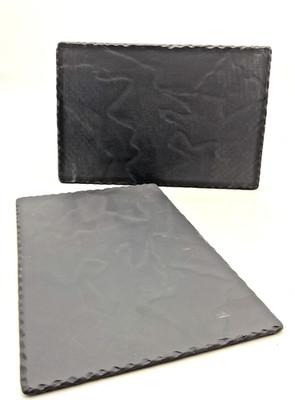 Revol Basalt Large Rectangular Tray - 12.75x8 - Slate (Set of 6) NEW