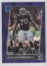 2021 Panini Donruss Optic Rated Rookie Purple Shock Prizm Alex Leatherwood 1d4
