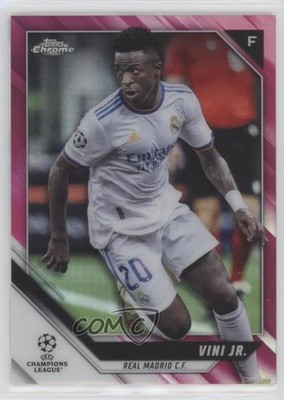 2021 Chrome UEFA Champions League Pink Refractor Vinicius Junior Vini Jr 0yi4