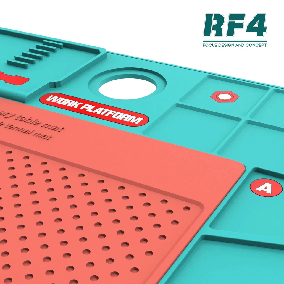 Silicone Heat Resistant Mat AntiStatic Magnetic Desk RF4 RF-PO2 260*380mm UK - Image 4 of 4