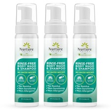 Nurture Rinse Free Body Wash  Shampoo w/Aloe  Hospital Grade Hair  Body Wa...