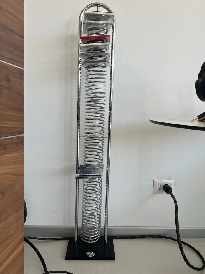 Colonna porta cd in acciaio inox Artista Visitatore - Immagine 3 di 4