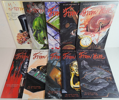 #ad #ad From Hell #1 10 Alan Moore Eddie Campbell Kitchen Sink First Print quot;91 quot;96 $65.00